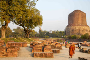 places to visit in Varanasi - Dhamek Stupa