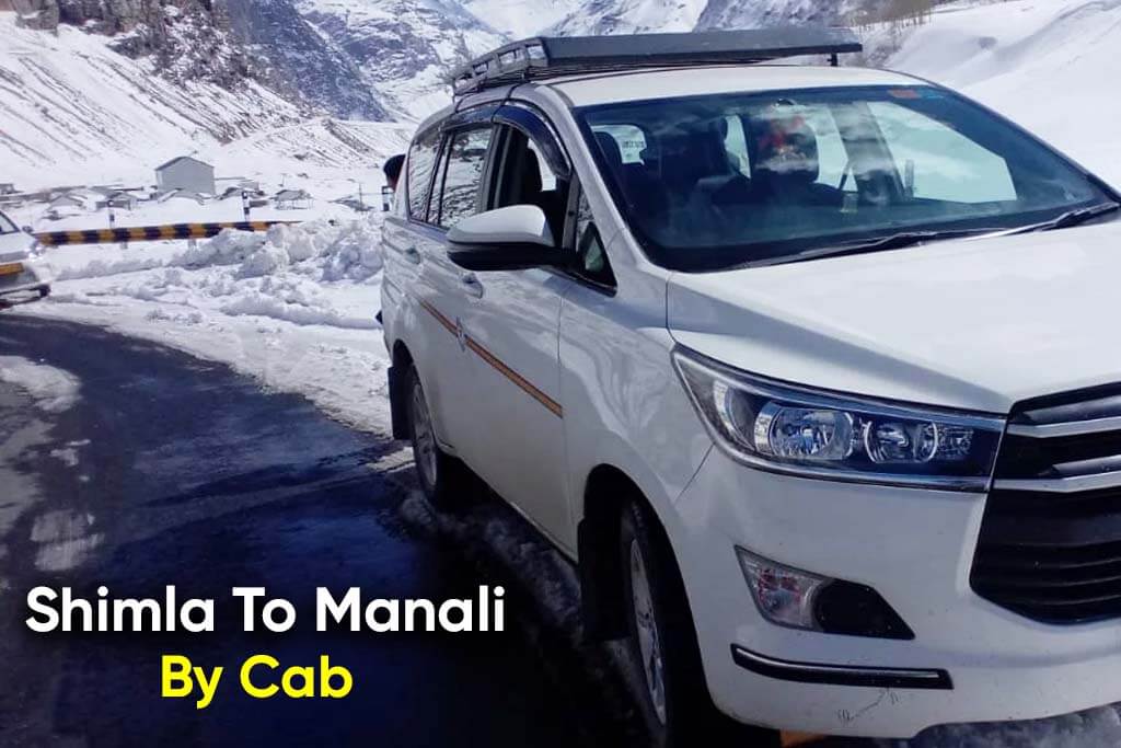Shimla to Manali Distance by Cab