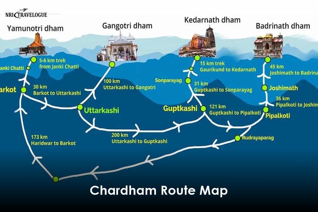 Chardham Route Map