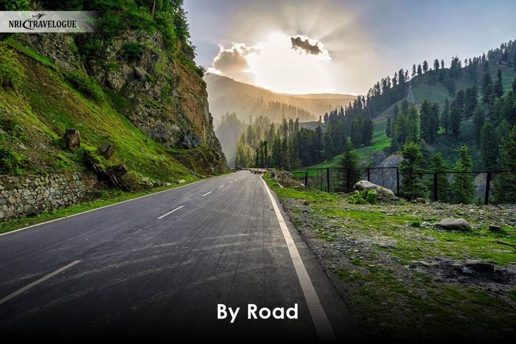 Neer Waterfall by road