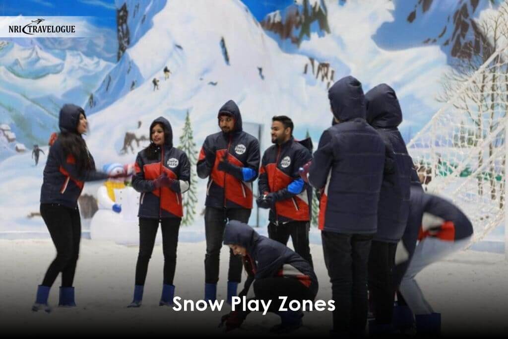 Snow Play Zones in snow park