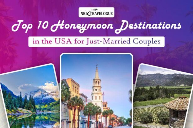 Top 10 Honeymoon Destinations in the USA for Just-Married Couples