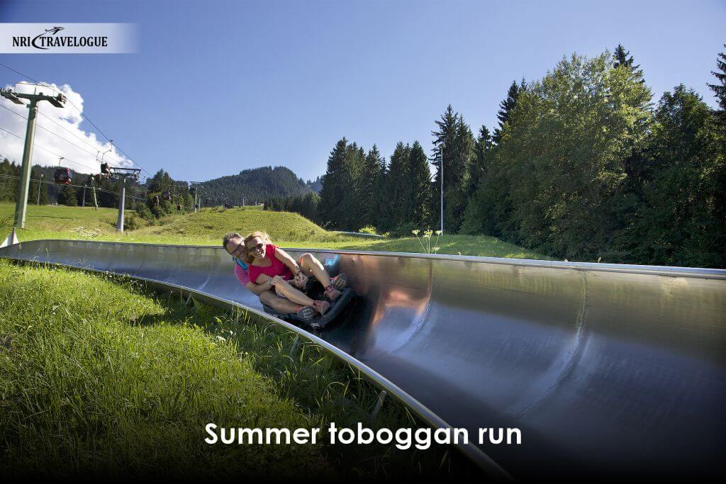 Summer toboggan run