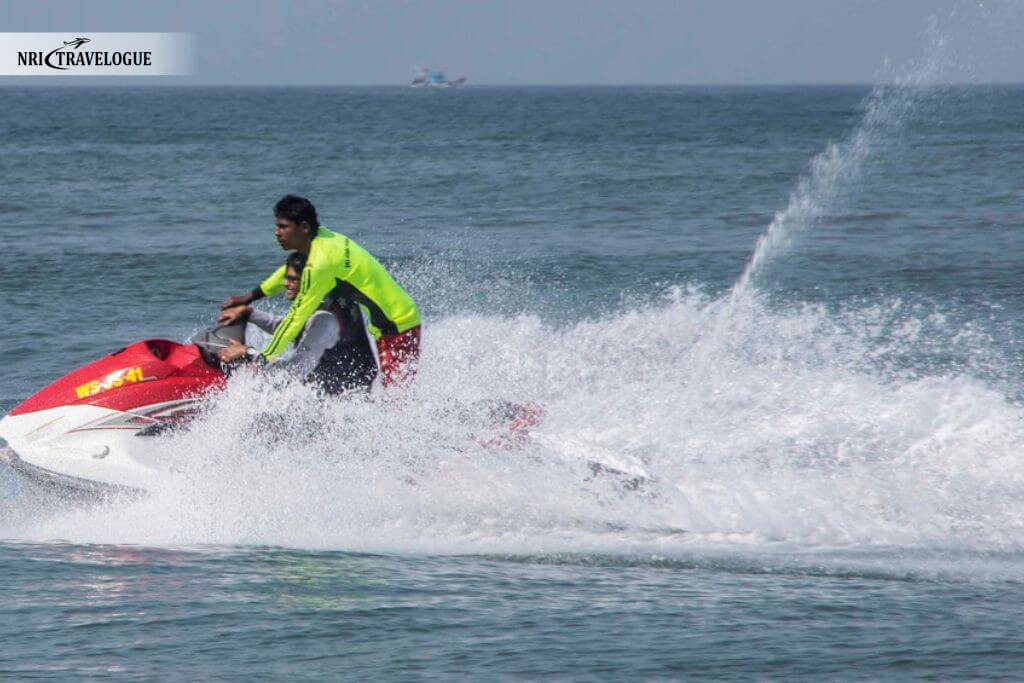 Jet skiing