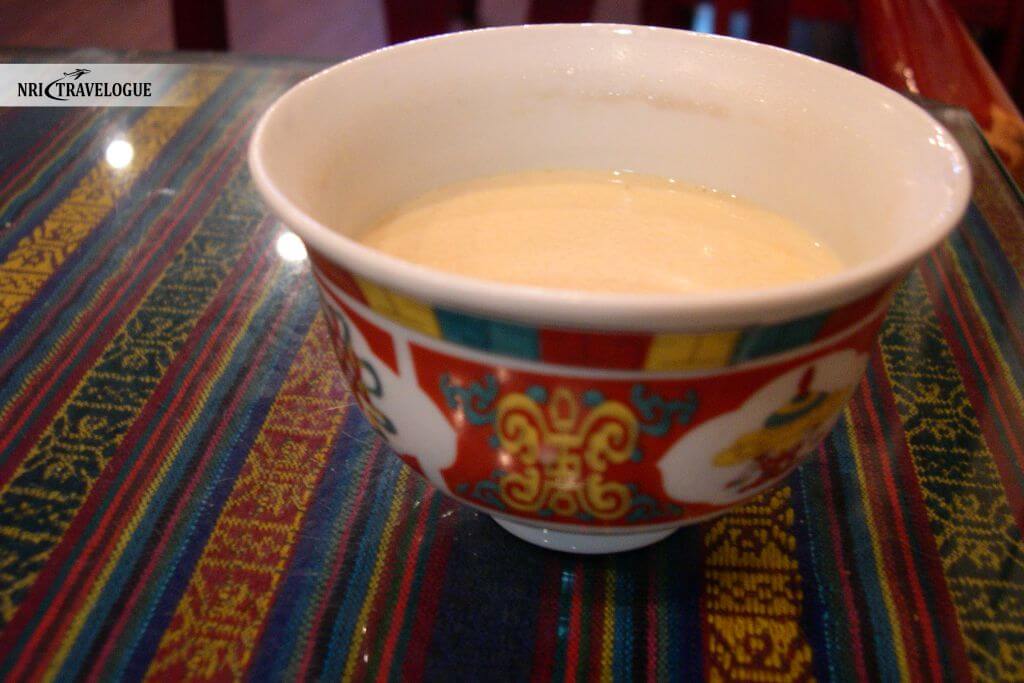 Butter tea at kalpa