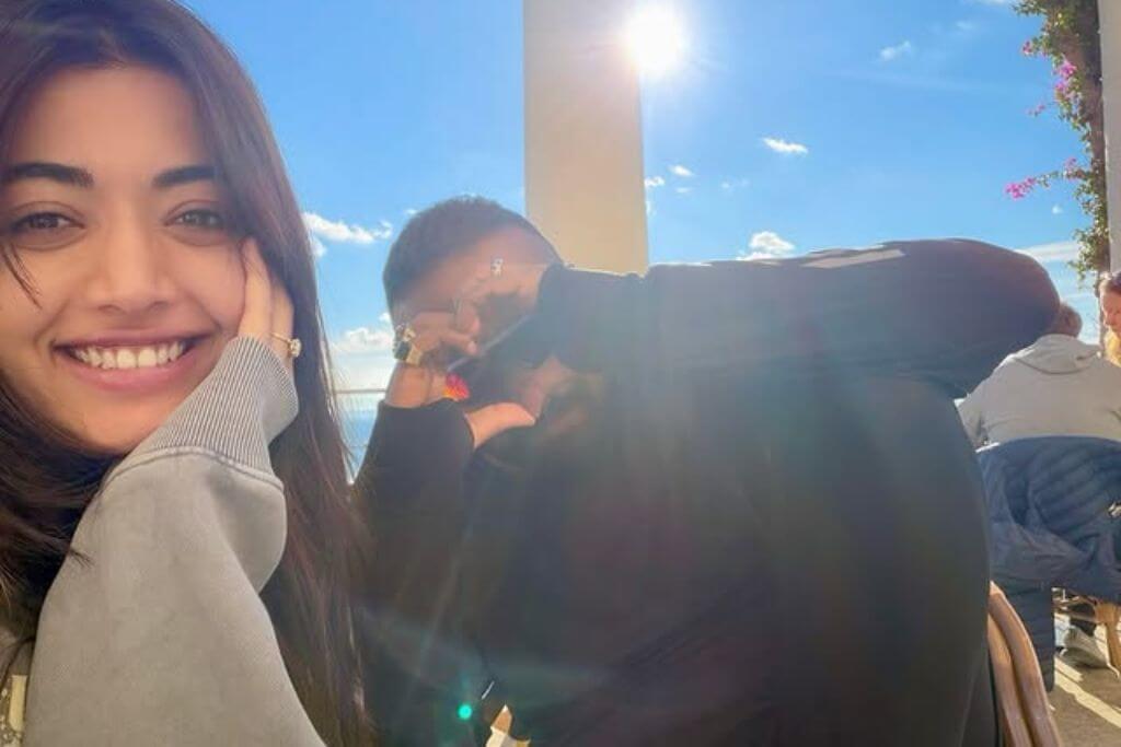 Spending time with her closest friends,